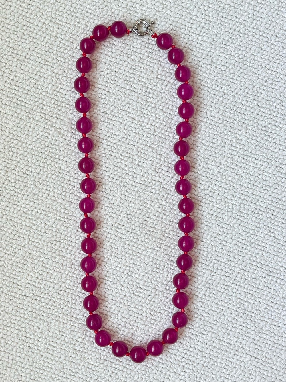 NWOT Tuckernuck Red Rose Jade Necklace